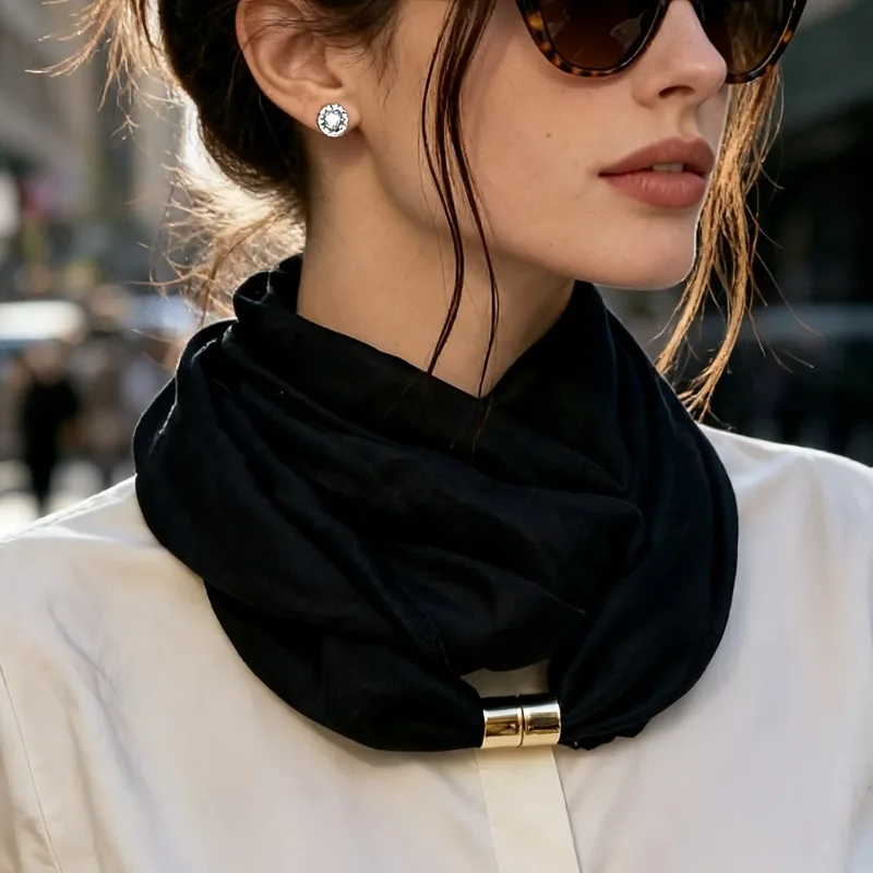 Outdoor Lighting Black - Warm Neck Scarf, Commuting Style Light