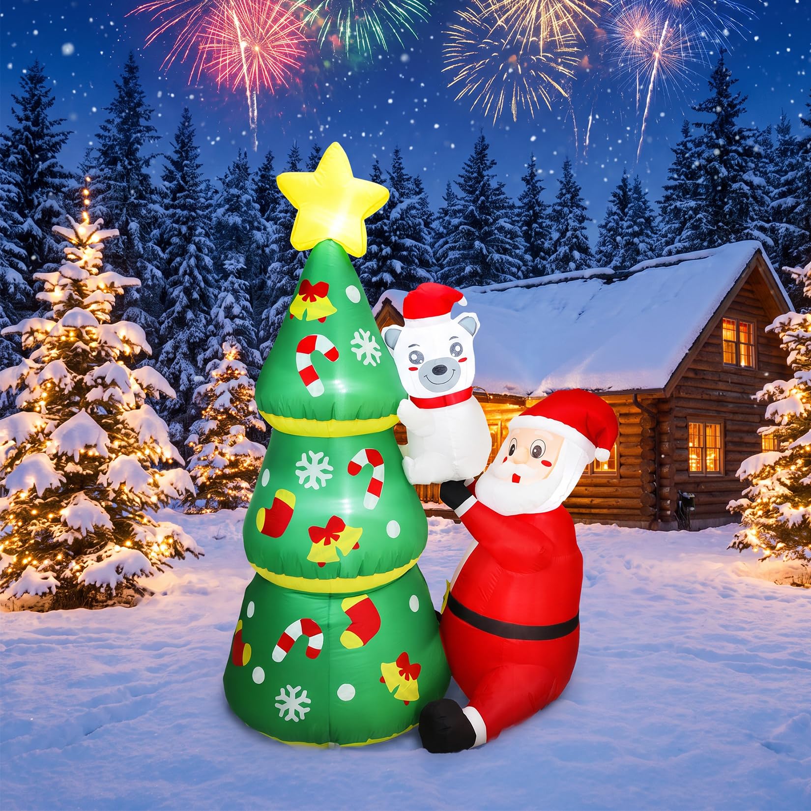 6ft LED Light-Up Inflatable Ch - Outdoor Lighting Effects recension och pris