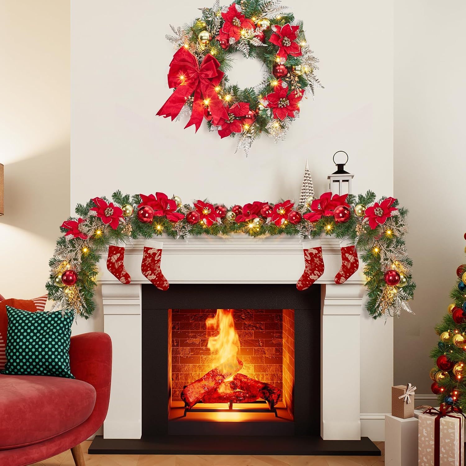 Garvee 6ft Pre-Lit Christmas G - Outdoor Lighting Effects recension och pris