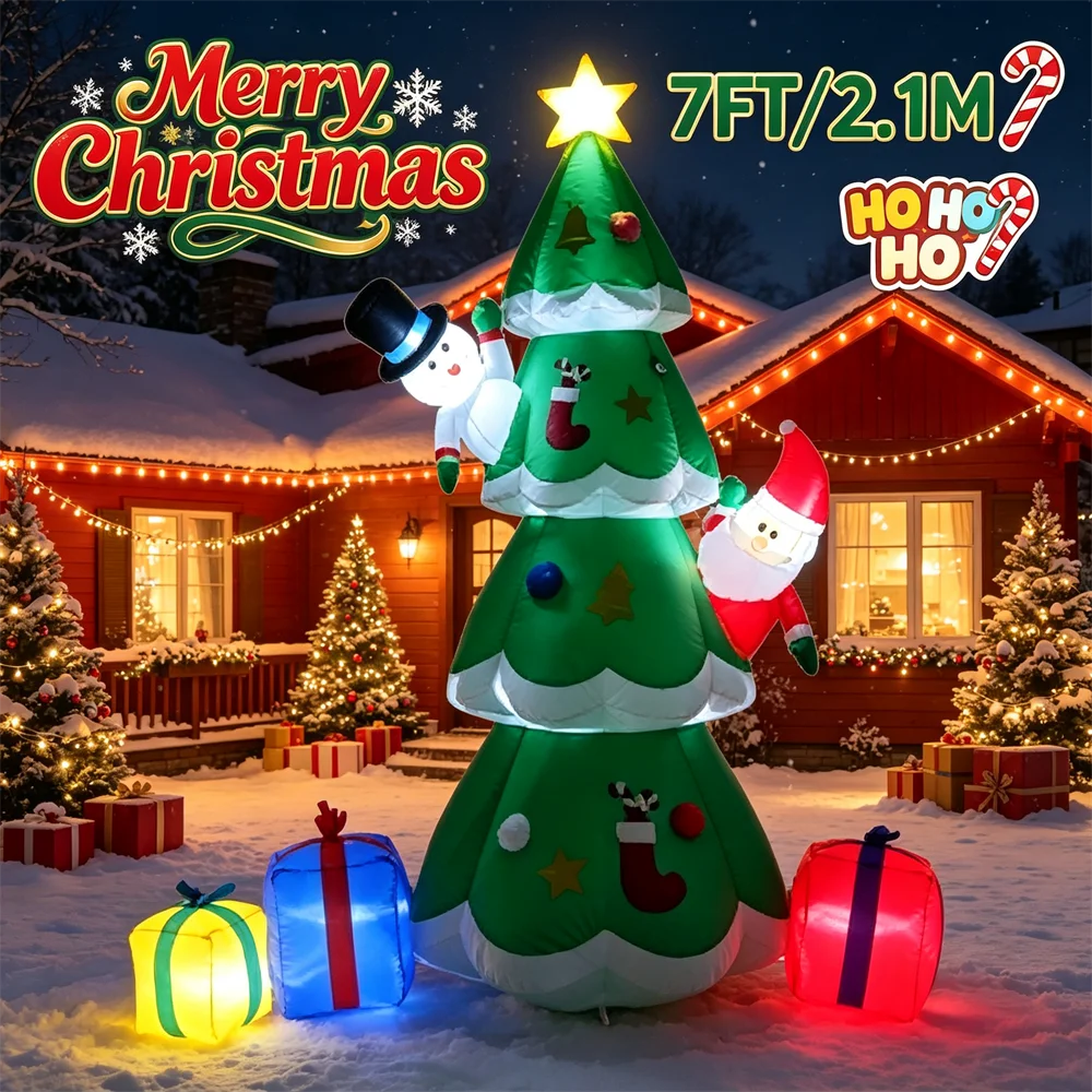 7FT Light Up Christmas Inflata - Outdoor Lighting Effects recension och pris