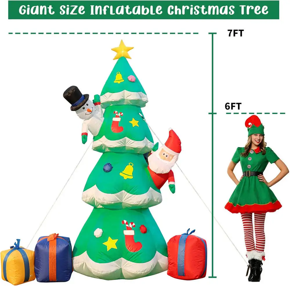 7FT Light Up Christmas Inflata - Outdoor Lighting Effects recension och pris
