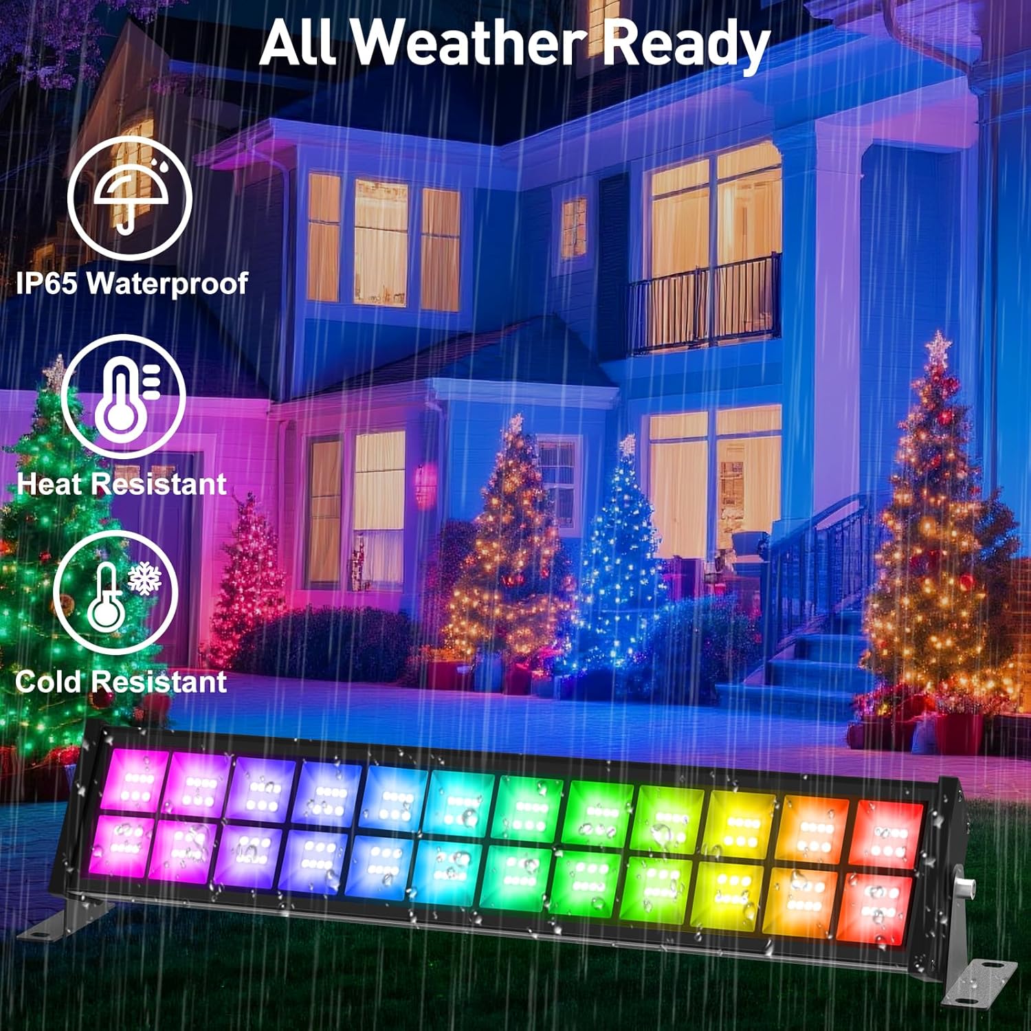50/72W RGB LED Floodlight Bar  - Outdoor Lighting Uk recension och pris