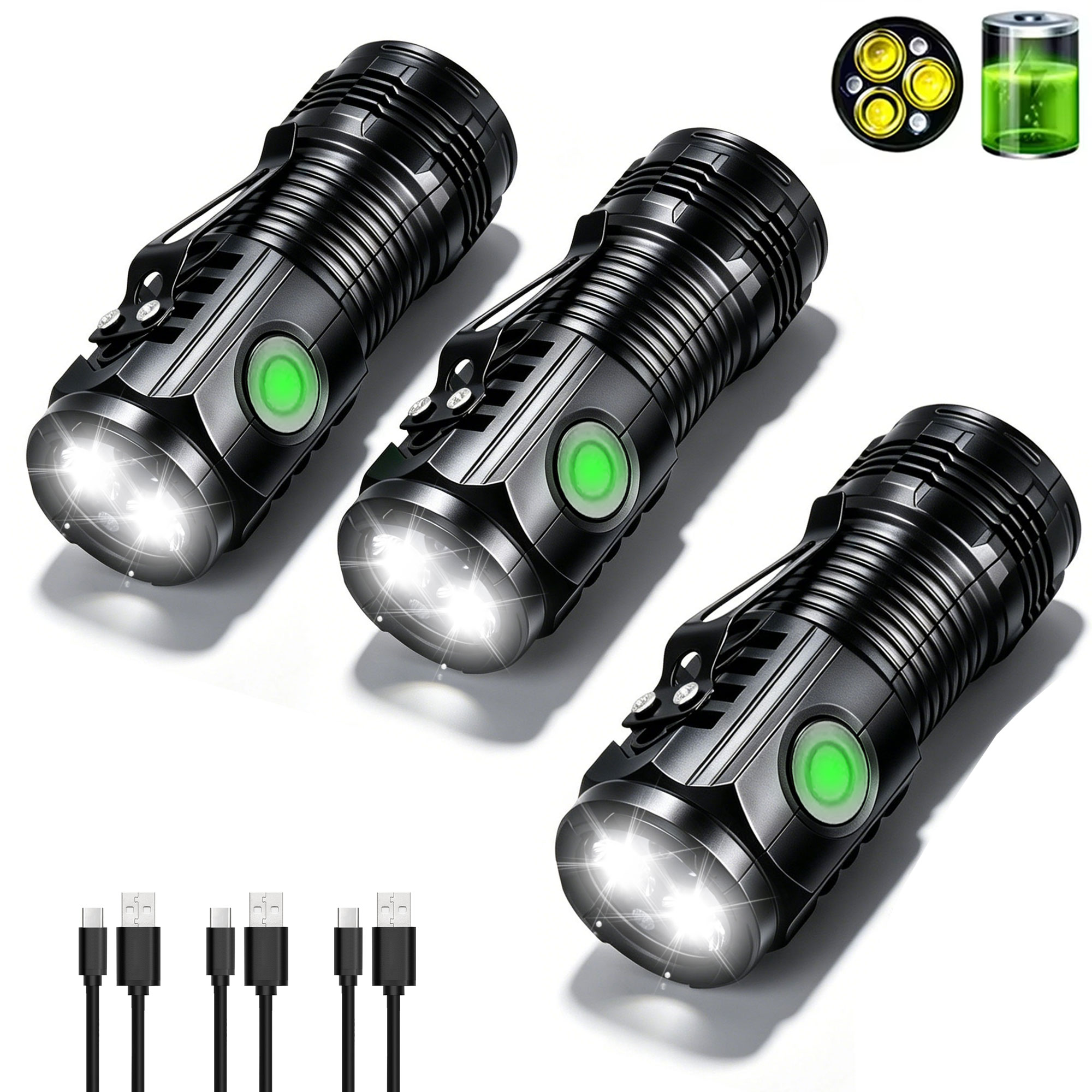 Portable Rechargeable Outdoor  - Outdoor Lighting Black recension och pris