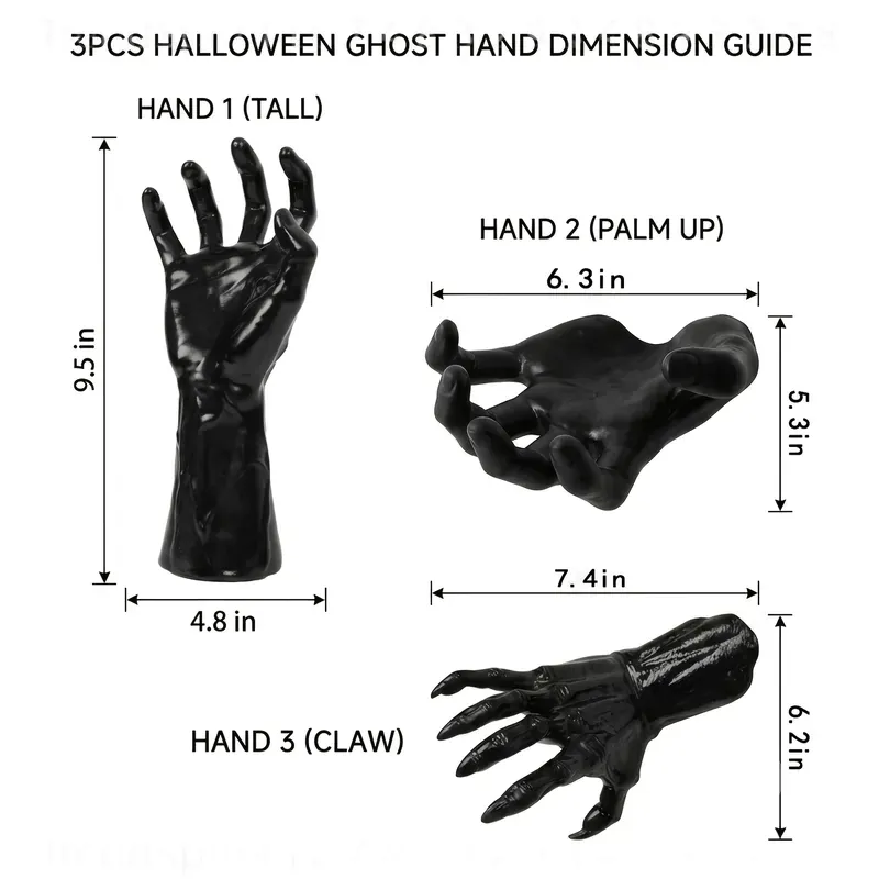 3 Pcs Halloween Wall Decor Lig - Outdoor Lighting Black recension och pris