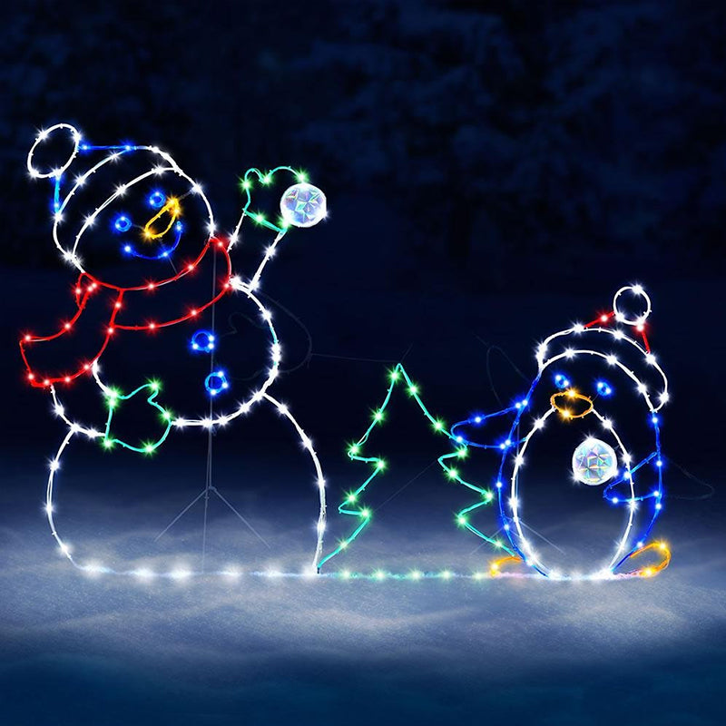 Animated LED Snowman Ornament  - Outdoor Lighting Effects recension och pris