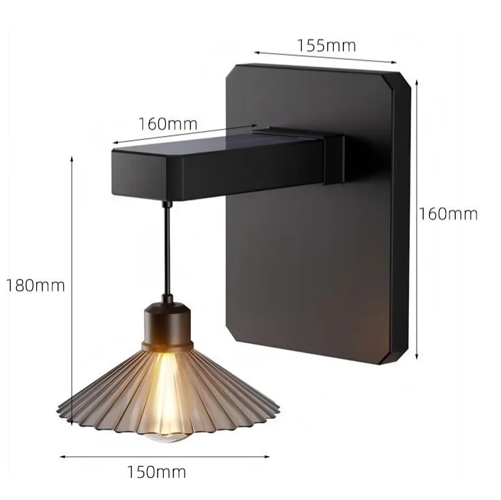 Solar Outdoor Wall Lamp Retro  - Outdoor Lighting Waterproof recension och pris