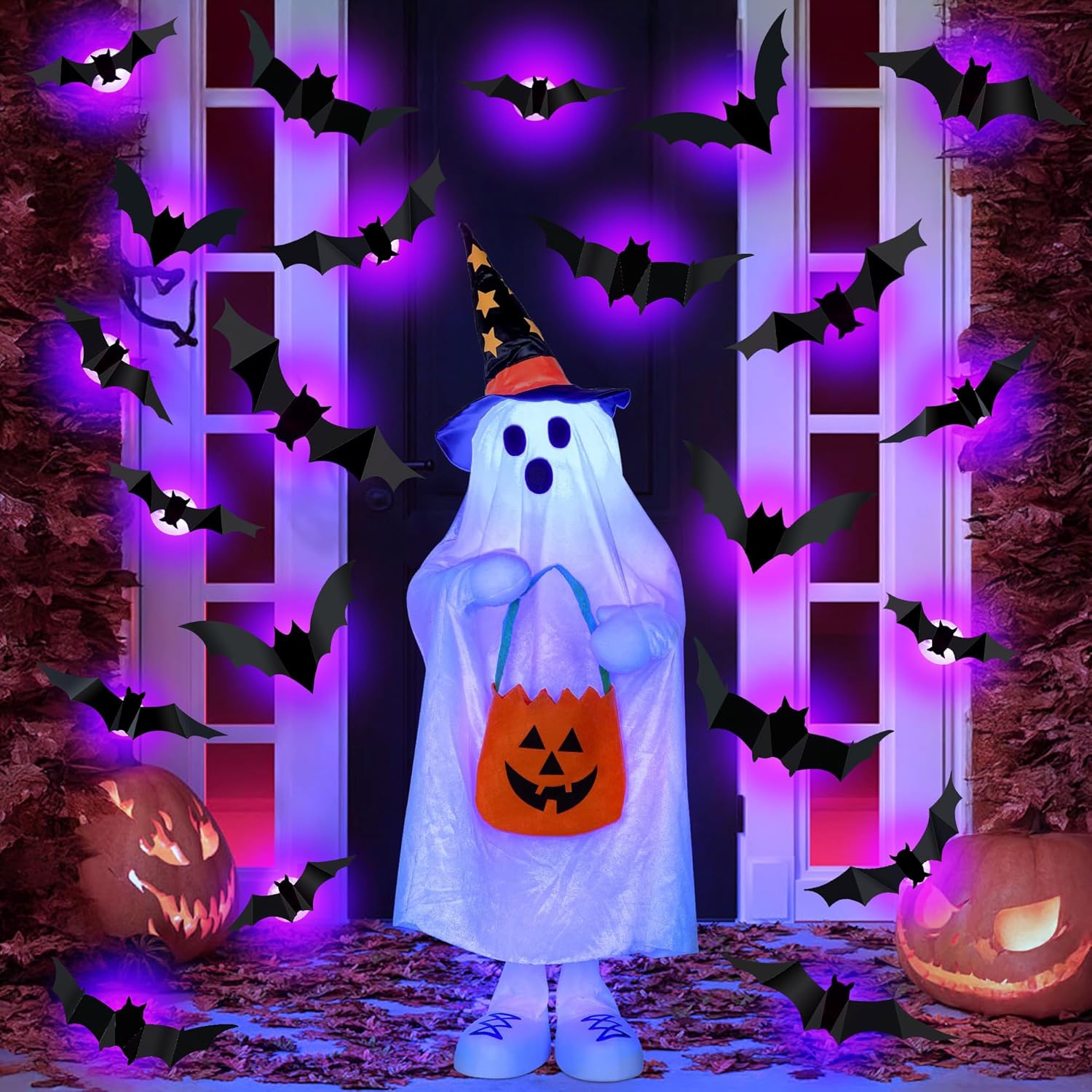 Halloween LED Bats Spider Deco - Outdoor Lighting Effects recension och pris