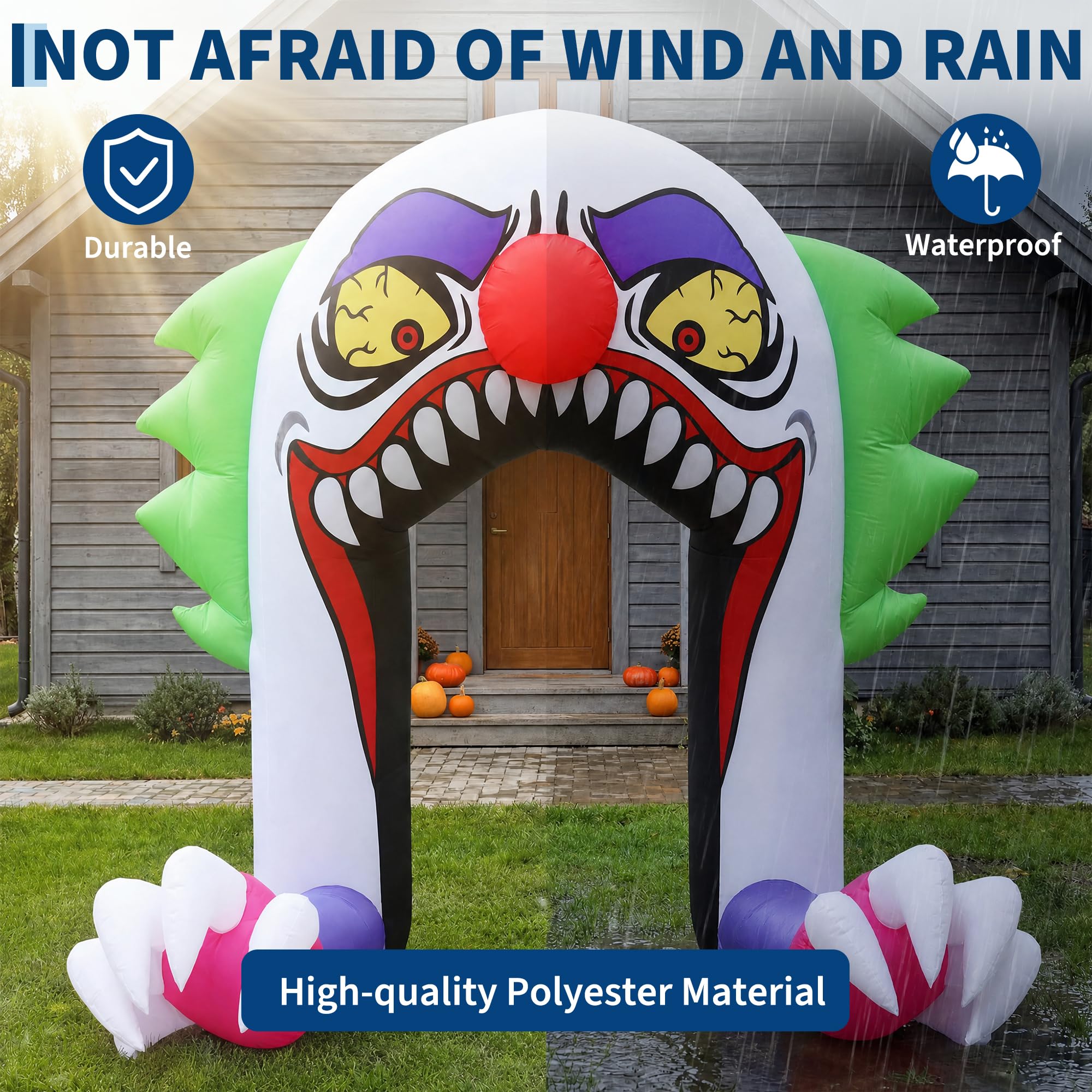 6 FT Inflatable Halloween Clow - Outdoor Lighting Effects recension och pris
