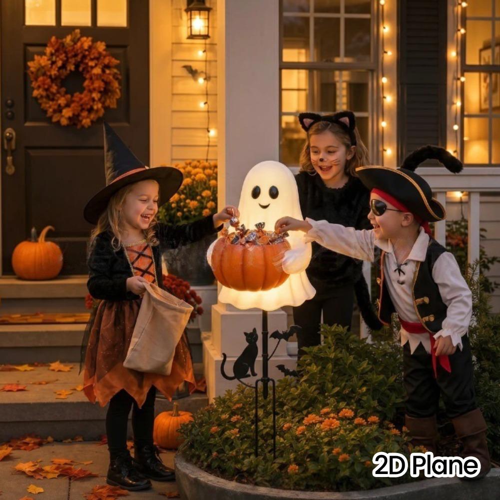 2D Halloween Ghost Pumpkin Can - Outdoor Lighting Pathway recension och pris