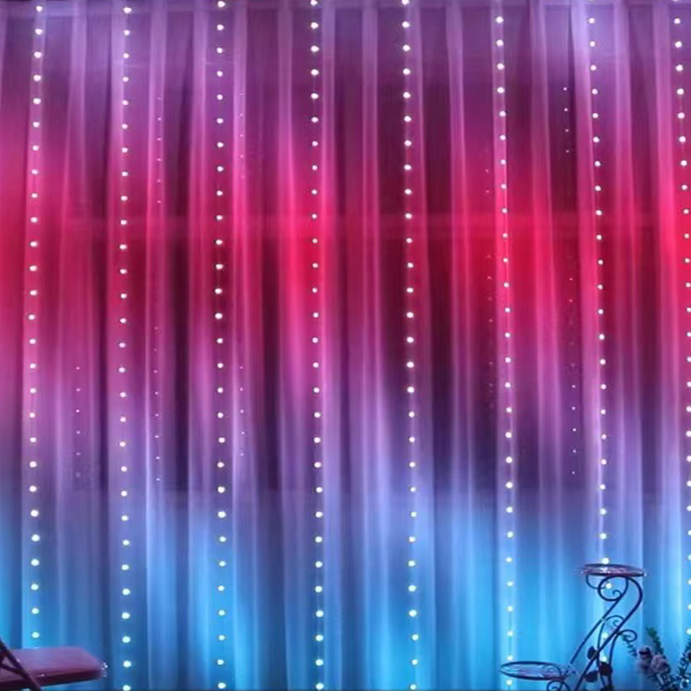 3M RGB Smart LED Curtain Light - Outdoor Lighting Effects recension och pris
