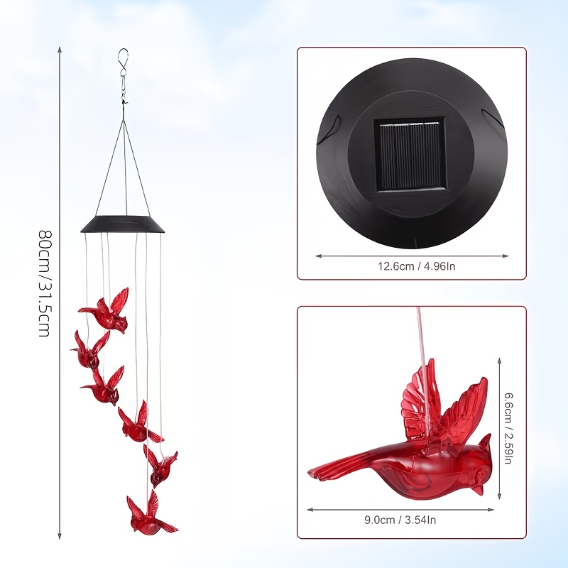 Solar-Powered Flaming Bird Win - Outdoor Lighting Waterproof recension och pris
